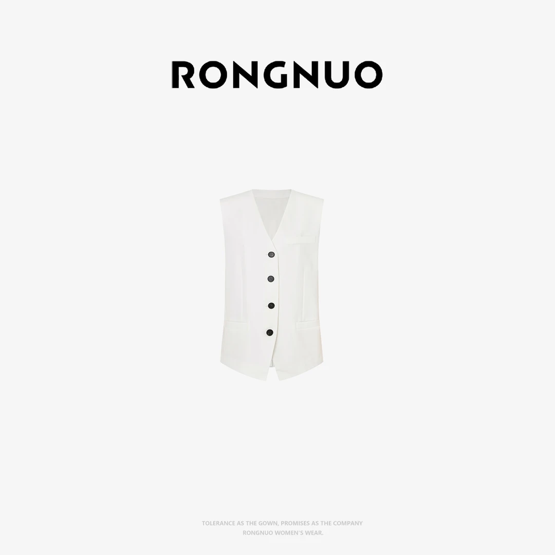 容诺【西装马甲】轻薄2025夏新品时尚百搭潮流轻薄西装马甲Z5969