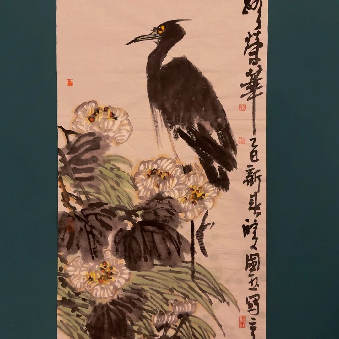 国画单老师作品画作画作
