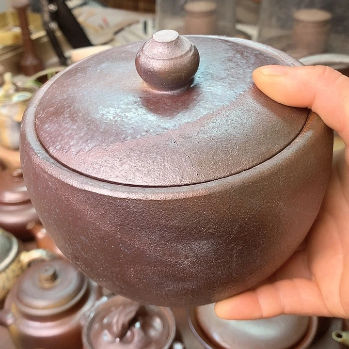 紫砂茶壶纯自然高温无釉裸柴烧