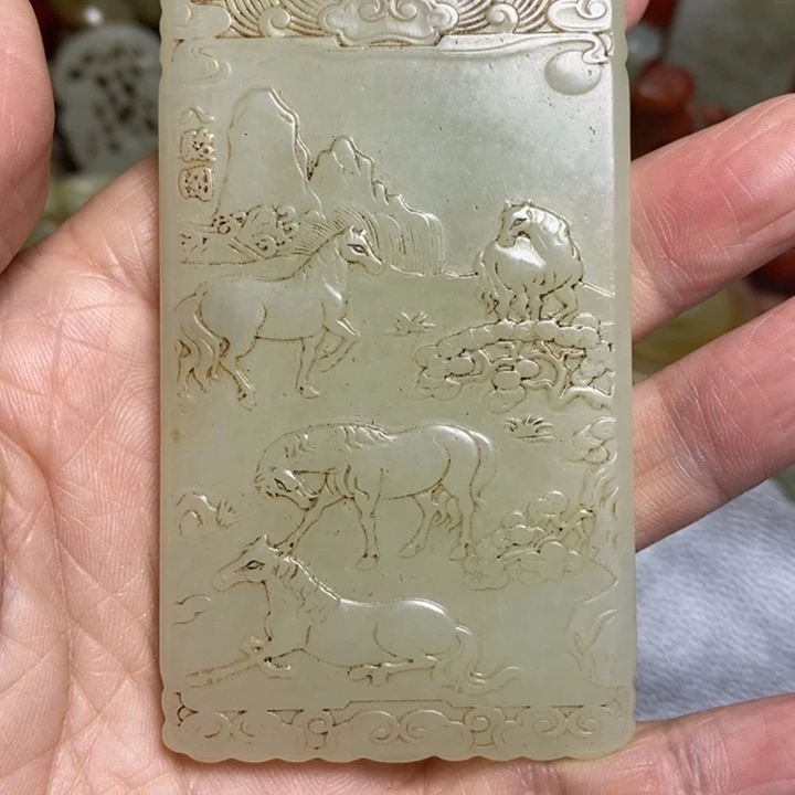 和田玉（糖玉）颈饰未镶嵌用****6