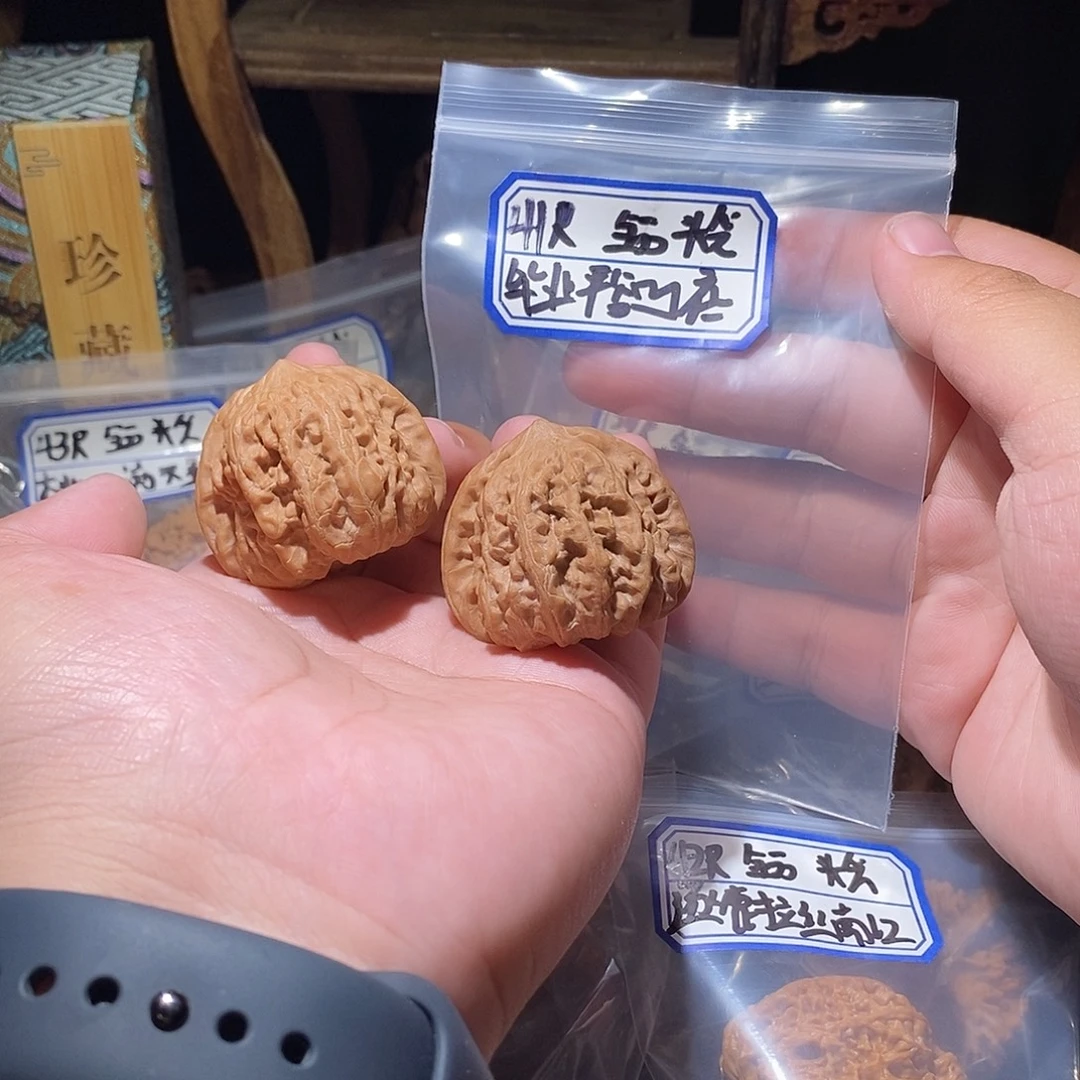 吊坠文玩核桃41全品毕业平谷凹底