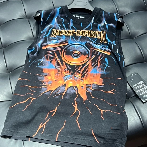 哈雷发动机凯袖T恤96481