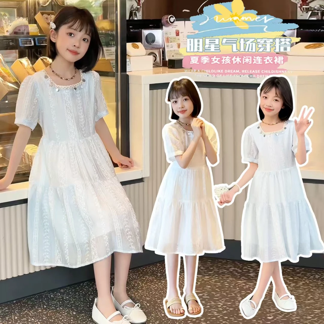 现货~女童连衣裙夏季波西米亚风森系公主裙3722