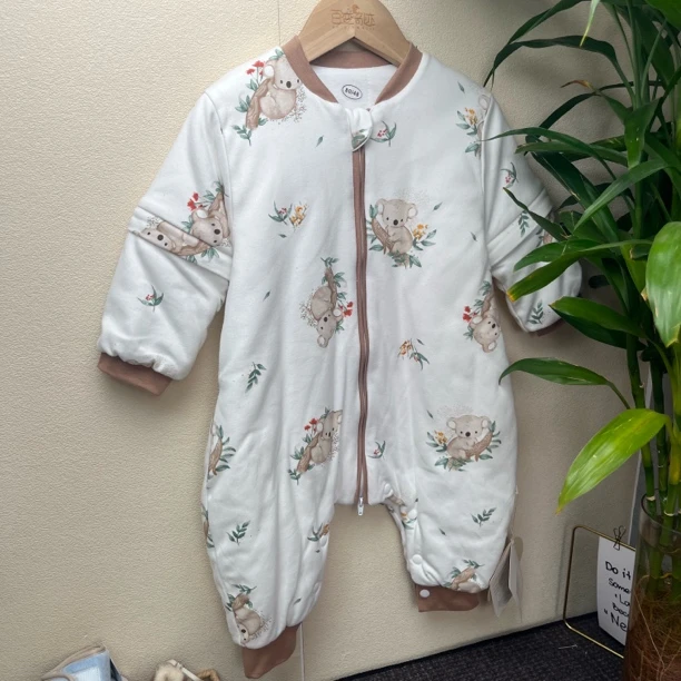 恒温睡袋秋冬婴儿可拆袖加厚分腿宝宝睡袋加棉厚款