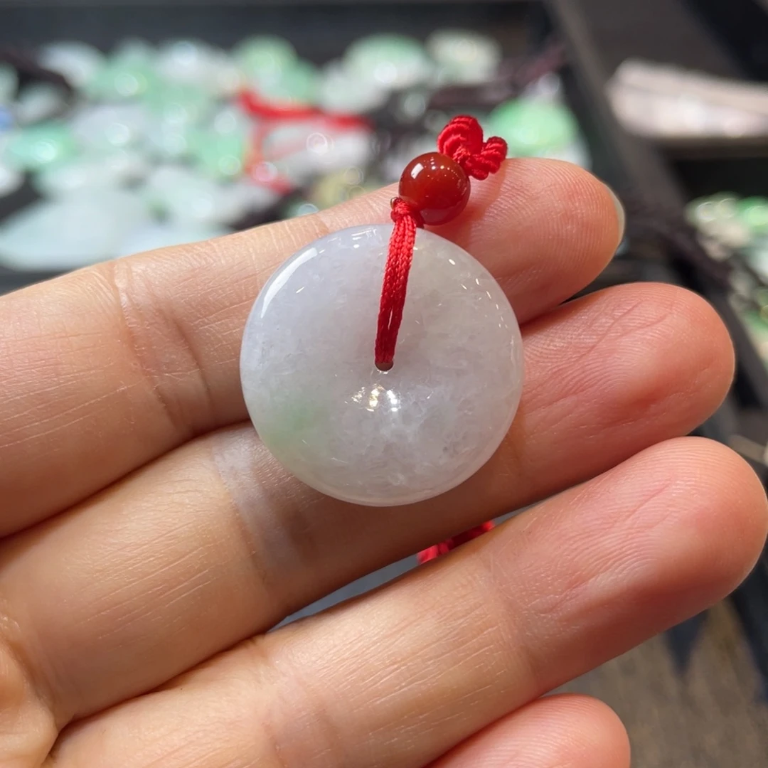 吊坠(不含链)未镶嵌翡翠平安扣