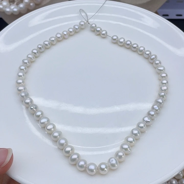 颈饰淡水珍珠银S925镶嵌
