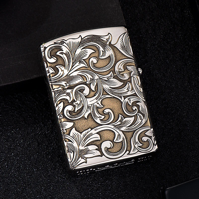 ZORRO佐罗二代镍双色幸运唐草煤油打火机