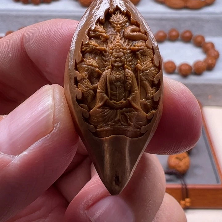 手串橄榄核橄榄核雕工艺制作