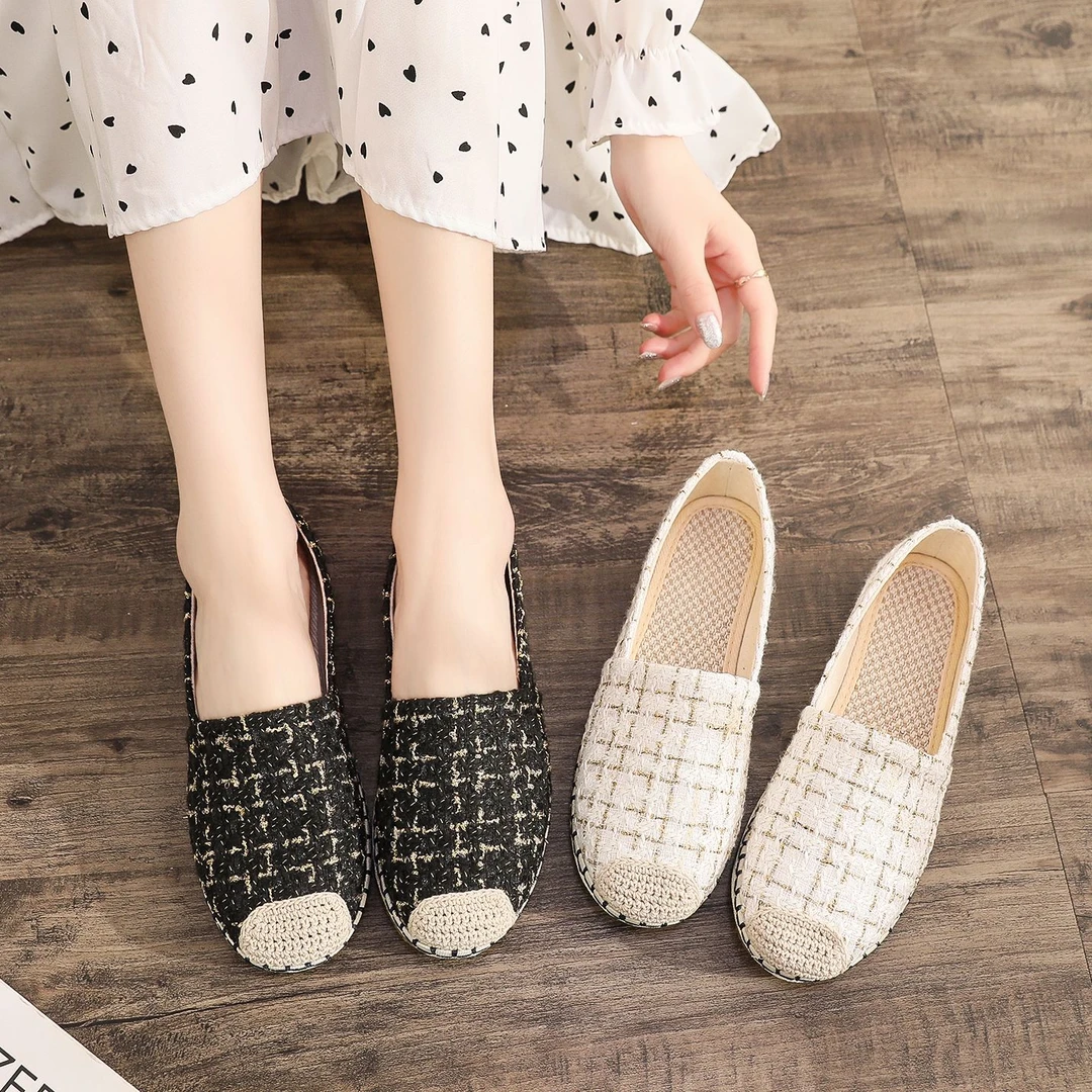 （繁华）2025春款新款女鞋透气软底民族风布鞋女鞋软底软面休闲百搭
