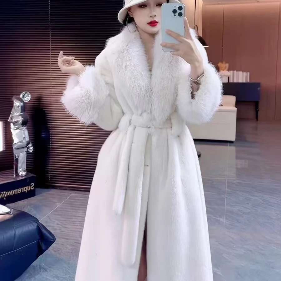 630长款常规袖外套大衣连帽韩版女装冬季