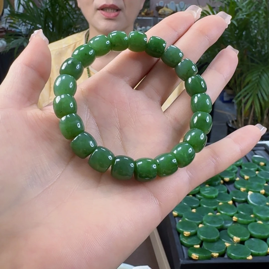 手链未镶嵌和田玉（碧玉）卡10