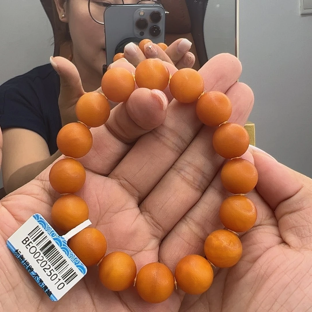 未镶嵌琥珀手串橘皮手串13MM