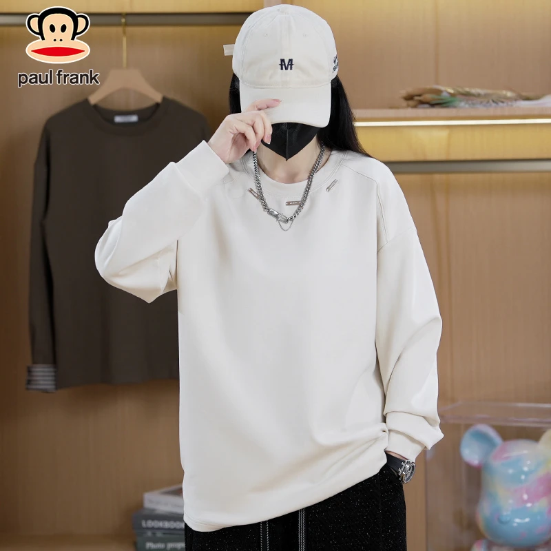 paul frank/大嘴猴2025春季新款百搭上衣男休闲=时尚长袖简约宽松