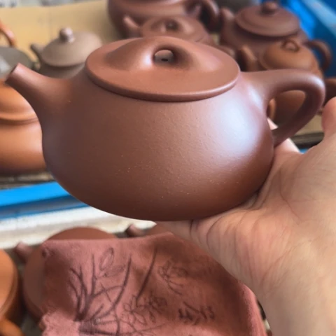 茶壶紫砂底槽清料520cc