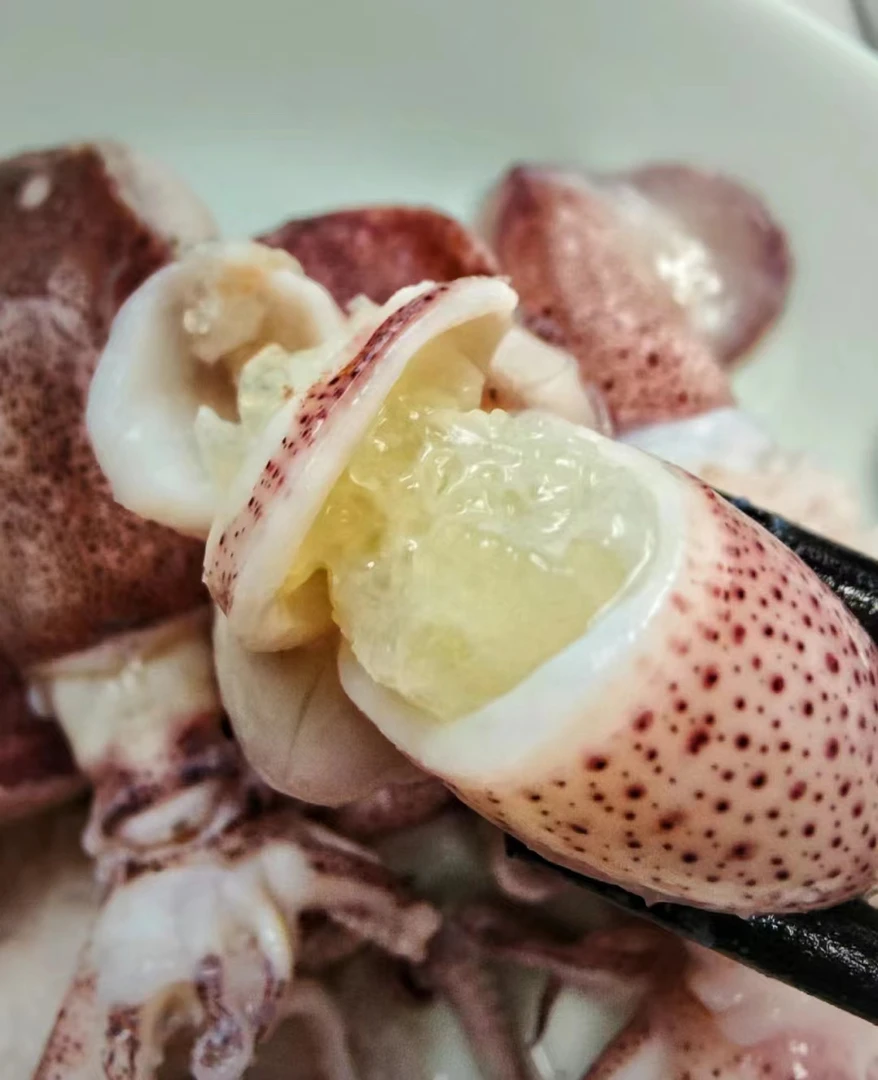 【手钓中管鱿鱼】母管5成带籽 广东汕尾本港鱿鱼包脆包不缩水