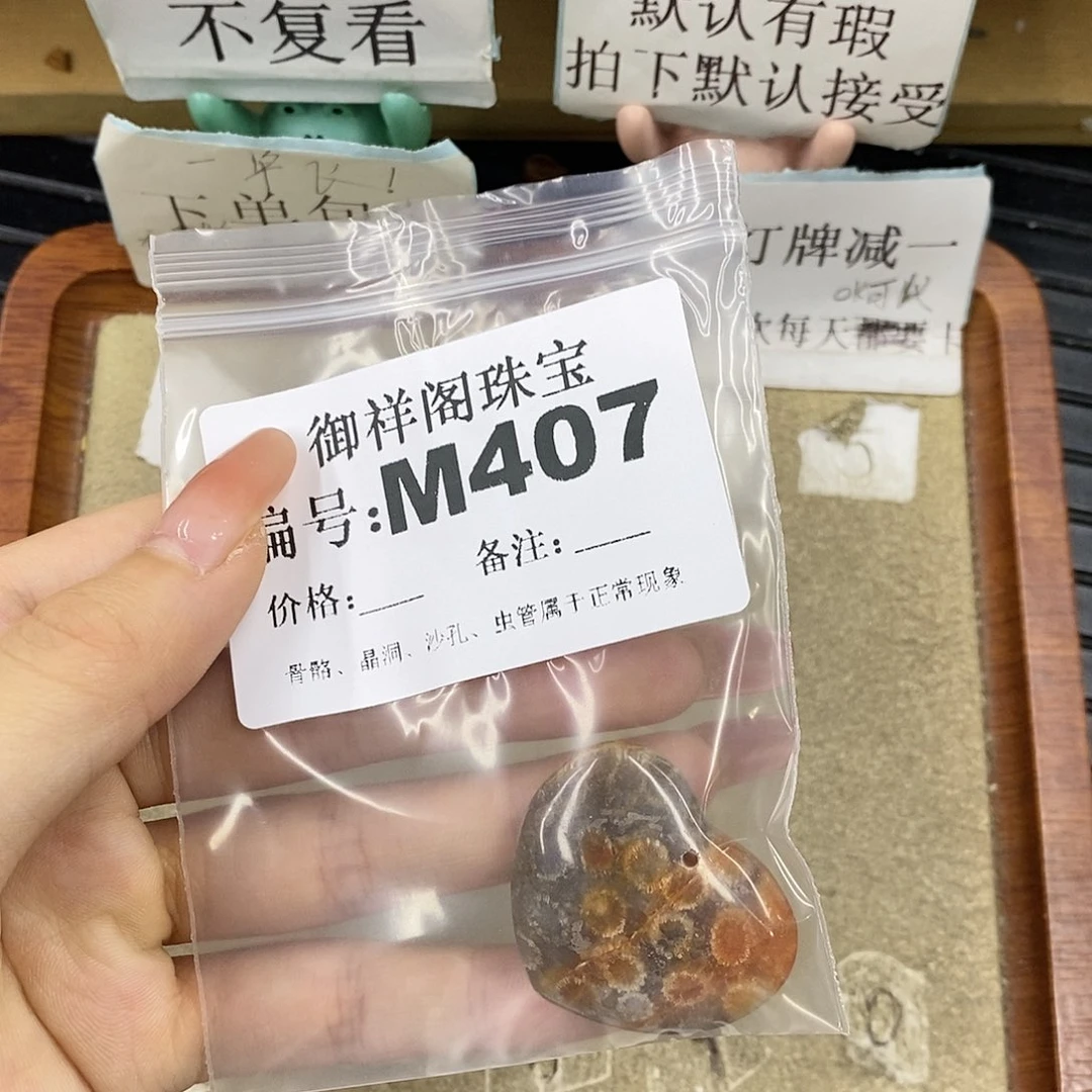 硅化珊瑚（珊瑚玉）未镶嵌颈饰潇**绽