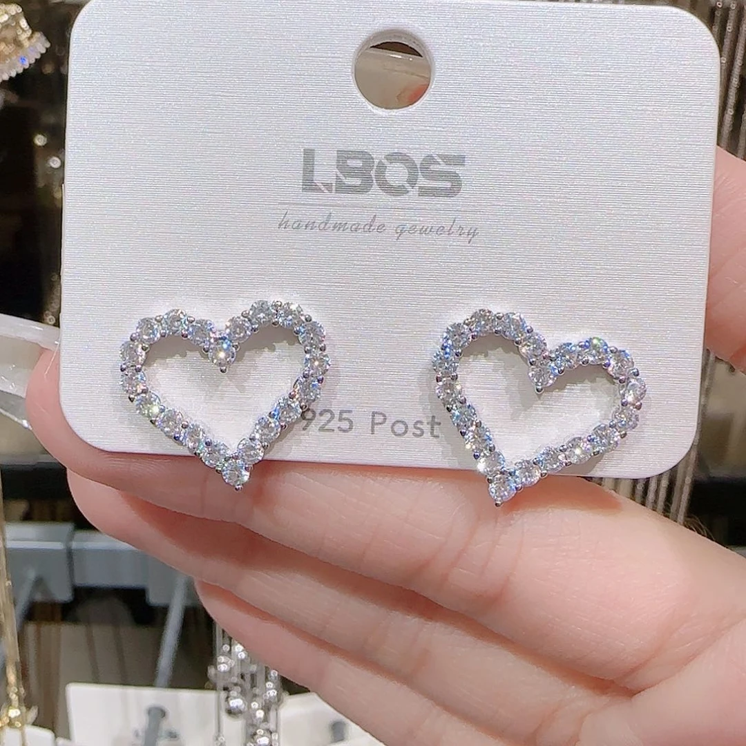 锆石铜合金925银耳环