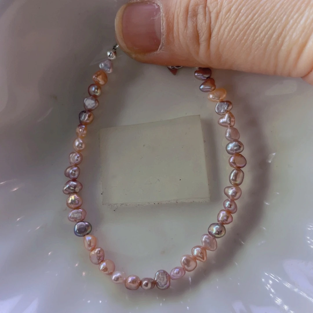 淡水珍珠手绳合金