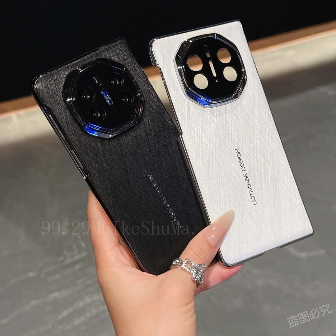 适用华为Mate X5手机壳秒变XT折叠屏Mate X6典藏版X3奢华电镀素皮