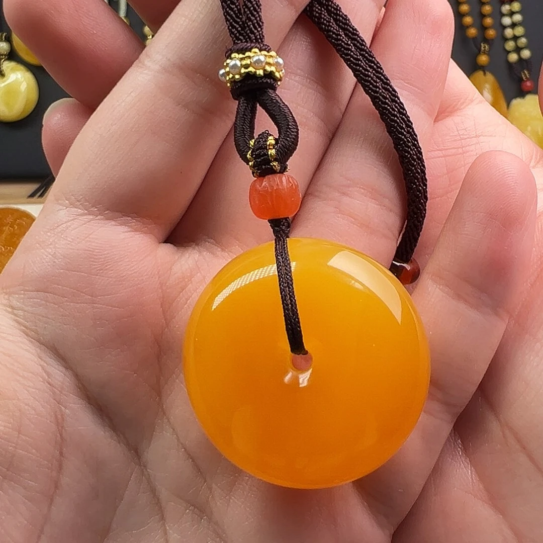 未镶嵌颈饰蜜蜡蜜蜡