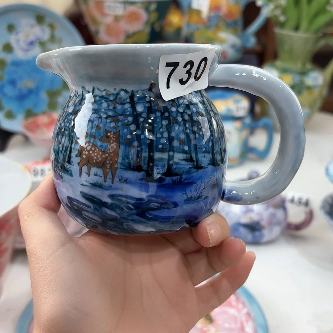 景德镇手绘高温釉下彩陶瓷茶具