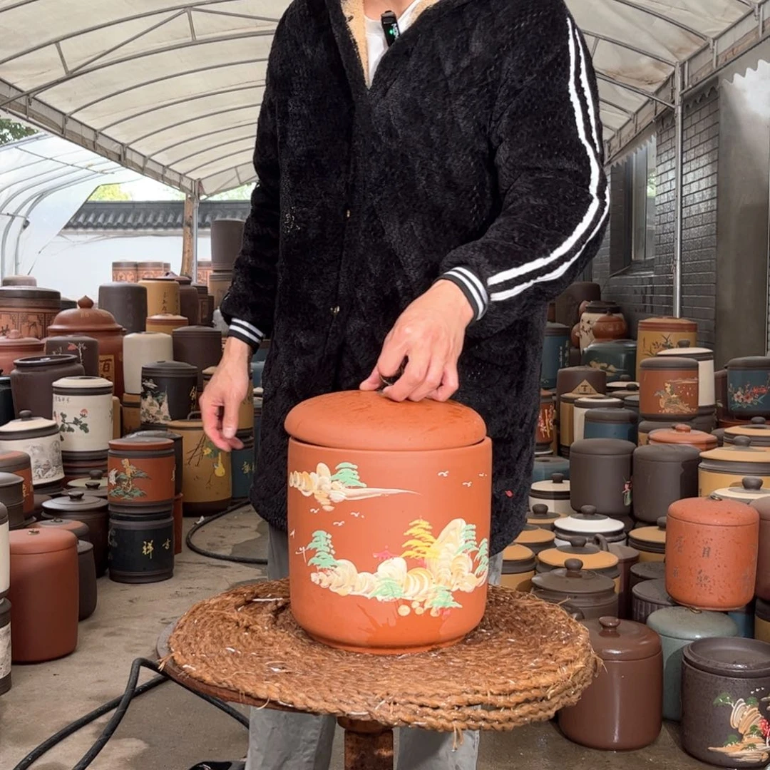 紫砂茶叶罐7 饼茶叶罐