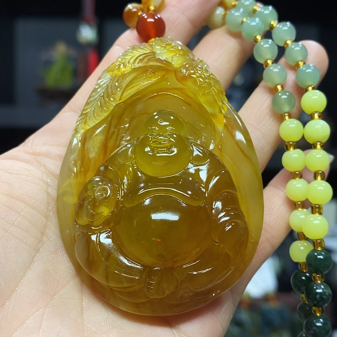 未镶嵌岫玉挂件吊坠