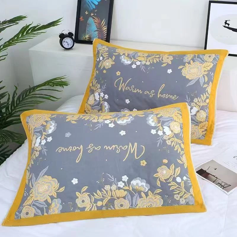 【枕巾】【一对装】52*78高档柔软透气加大加厚枕头巾学生成人家用2条