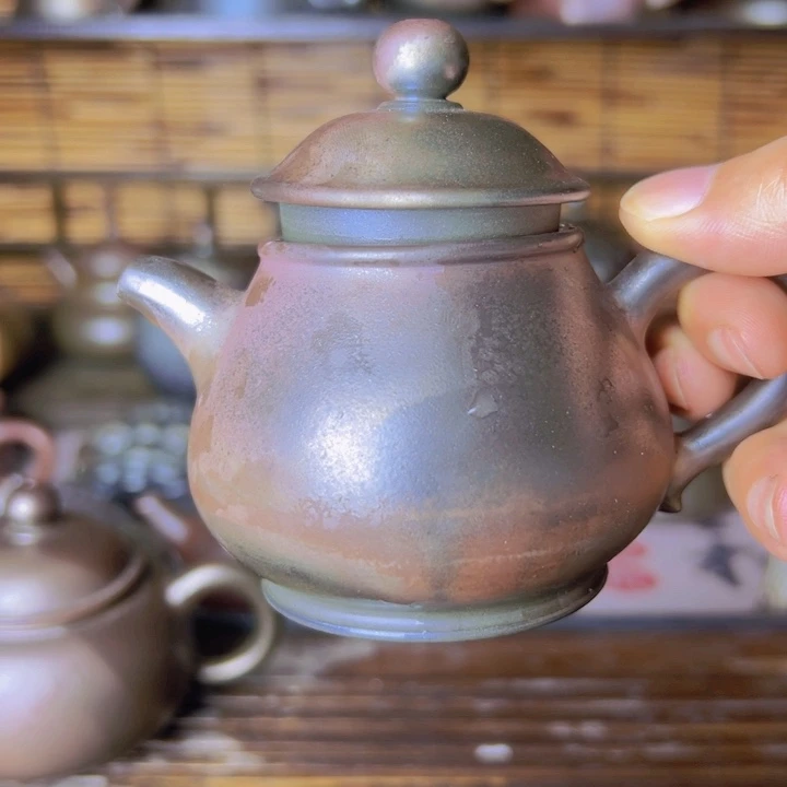 紫泥壶柴烧坭兴陶壶