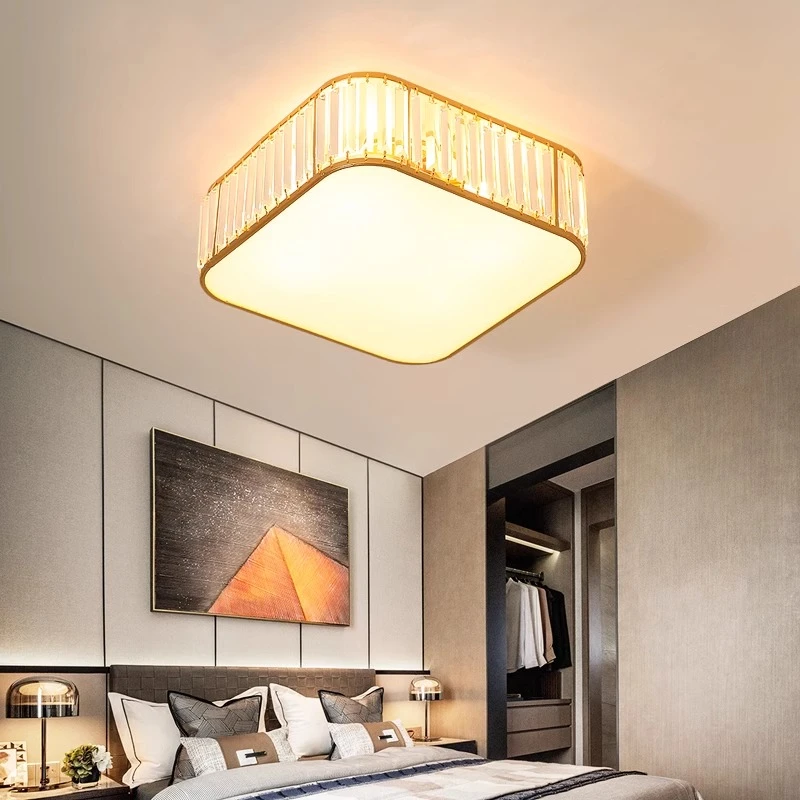 【福利款】2025北欧主卧室美式简约现代轻奢网红创意水晶吸顶灯