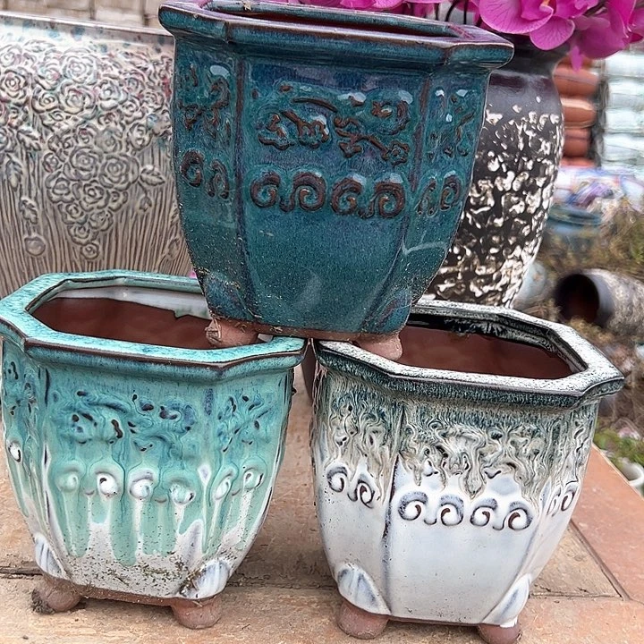 紫砂花盆口15高15福利价。。。。。。。。。。