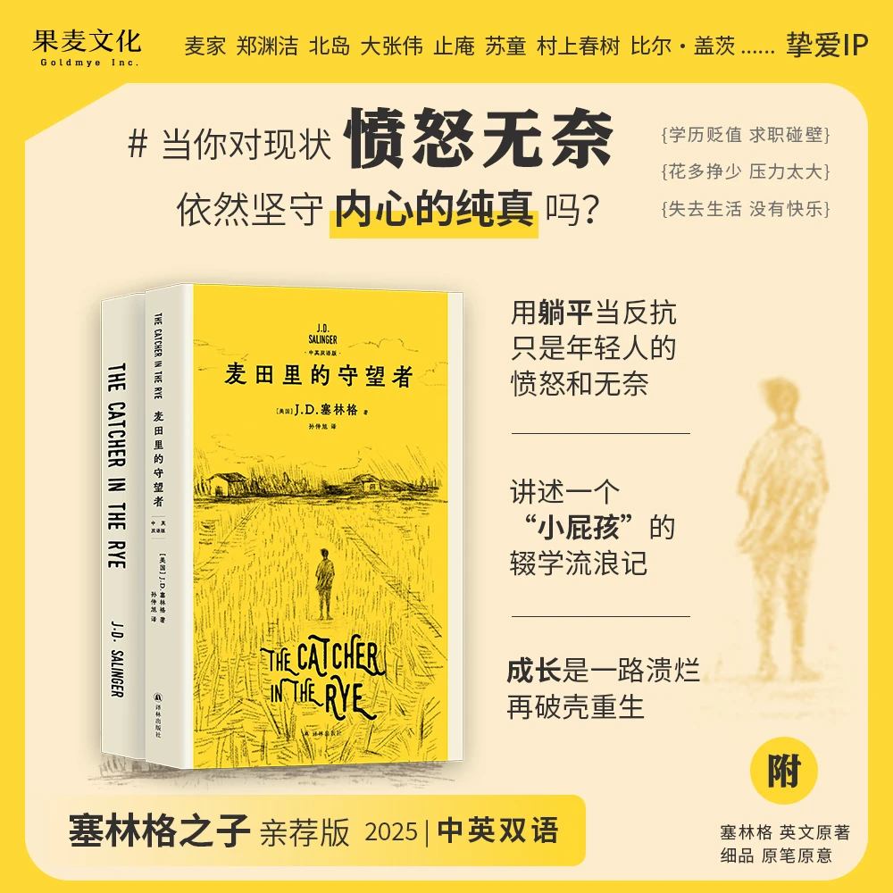 麦田里的守望者汉英对照版英汉互译外国文学小说英文原著正版