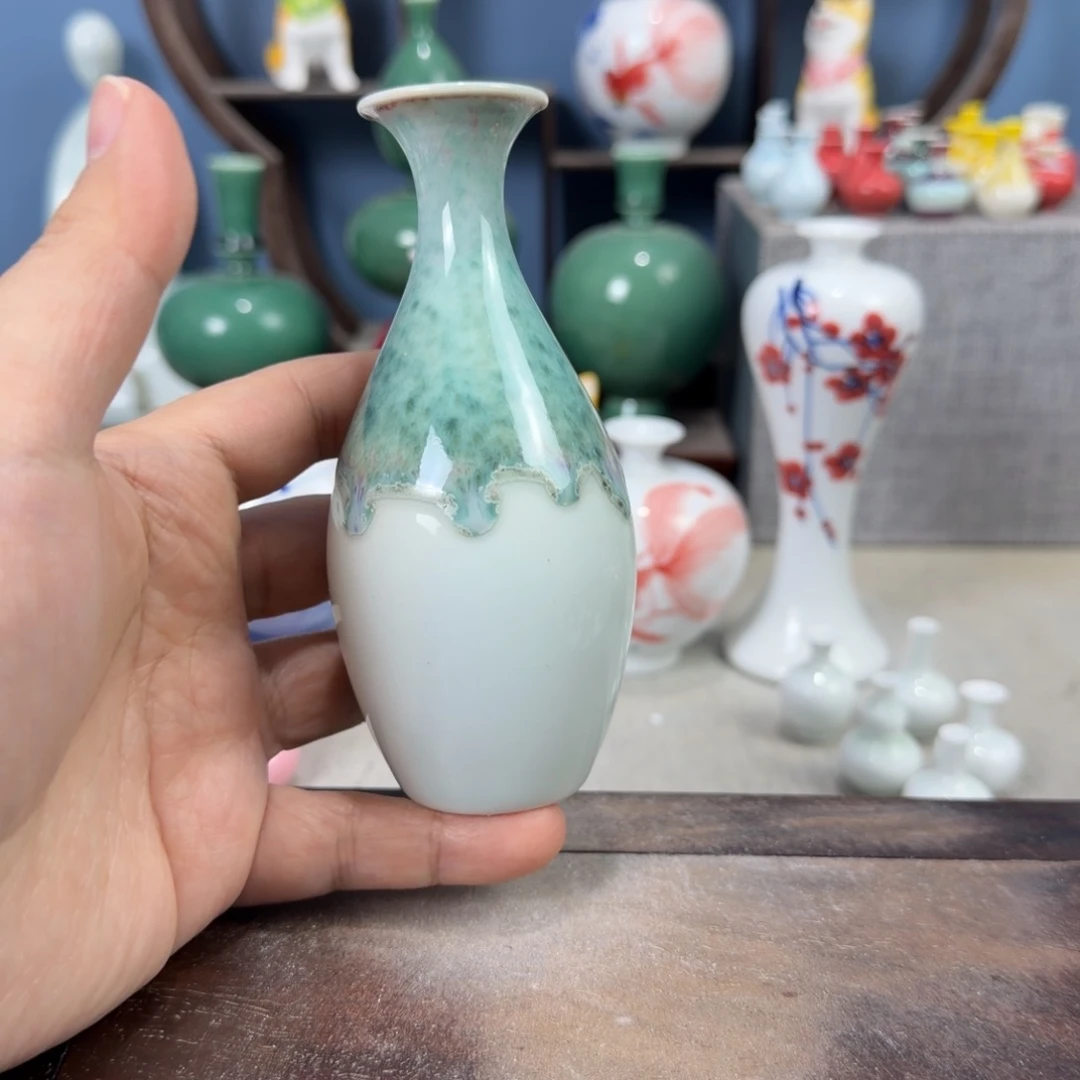 陶瓷手工小花器摆件