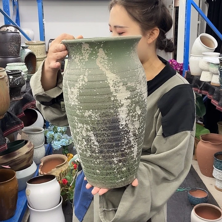 20×39 -粗陶花盆有孔-买买买