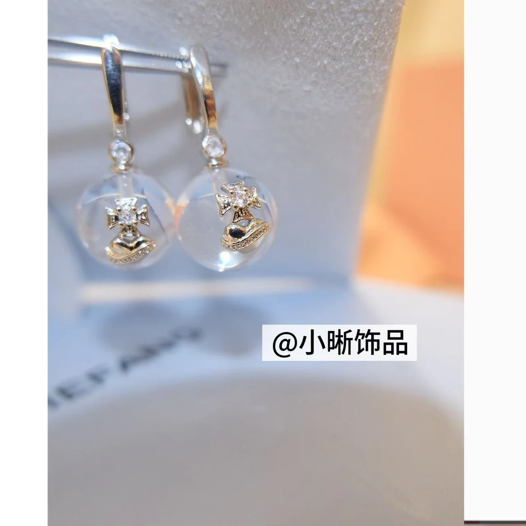 铜合金锆石耳饰 小众设计百搭耳饰46708