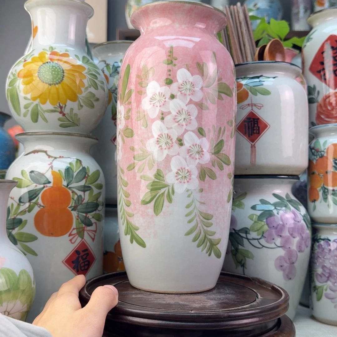 景德镇纯手绘陶瓷花瓶