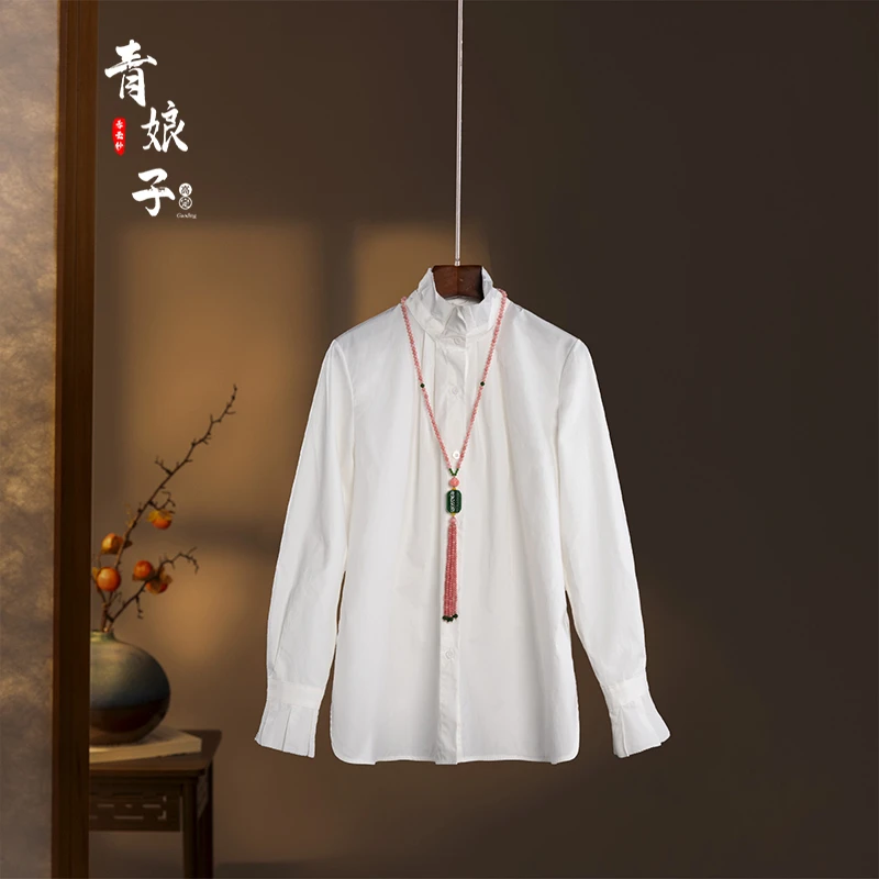 青娘子（柳依）新中式时尚四季百搭休闲长袖衬衫51504