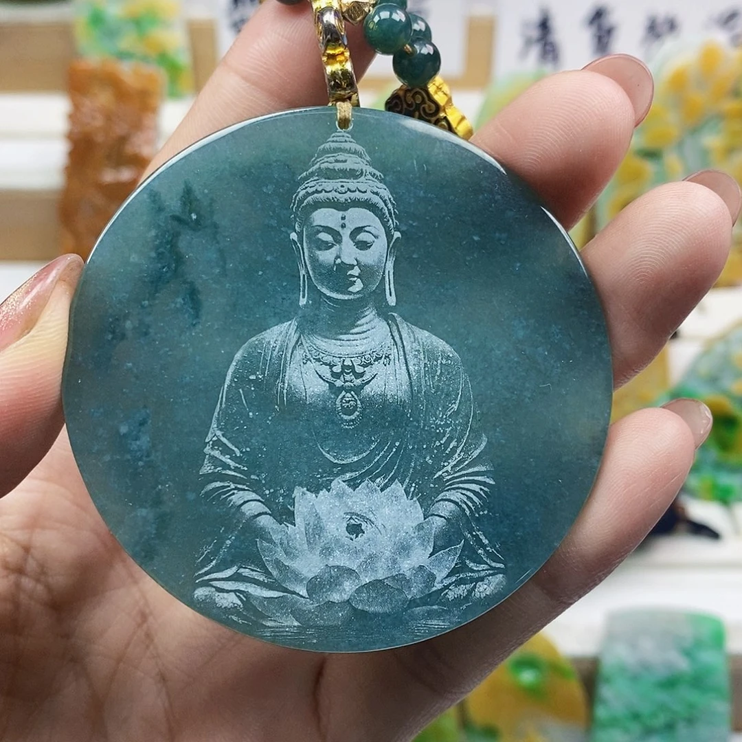 翡翠未镶嵌颈饰天然翡翠A货