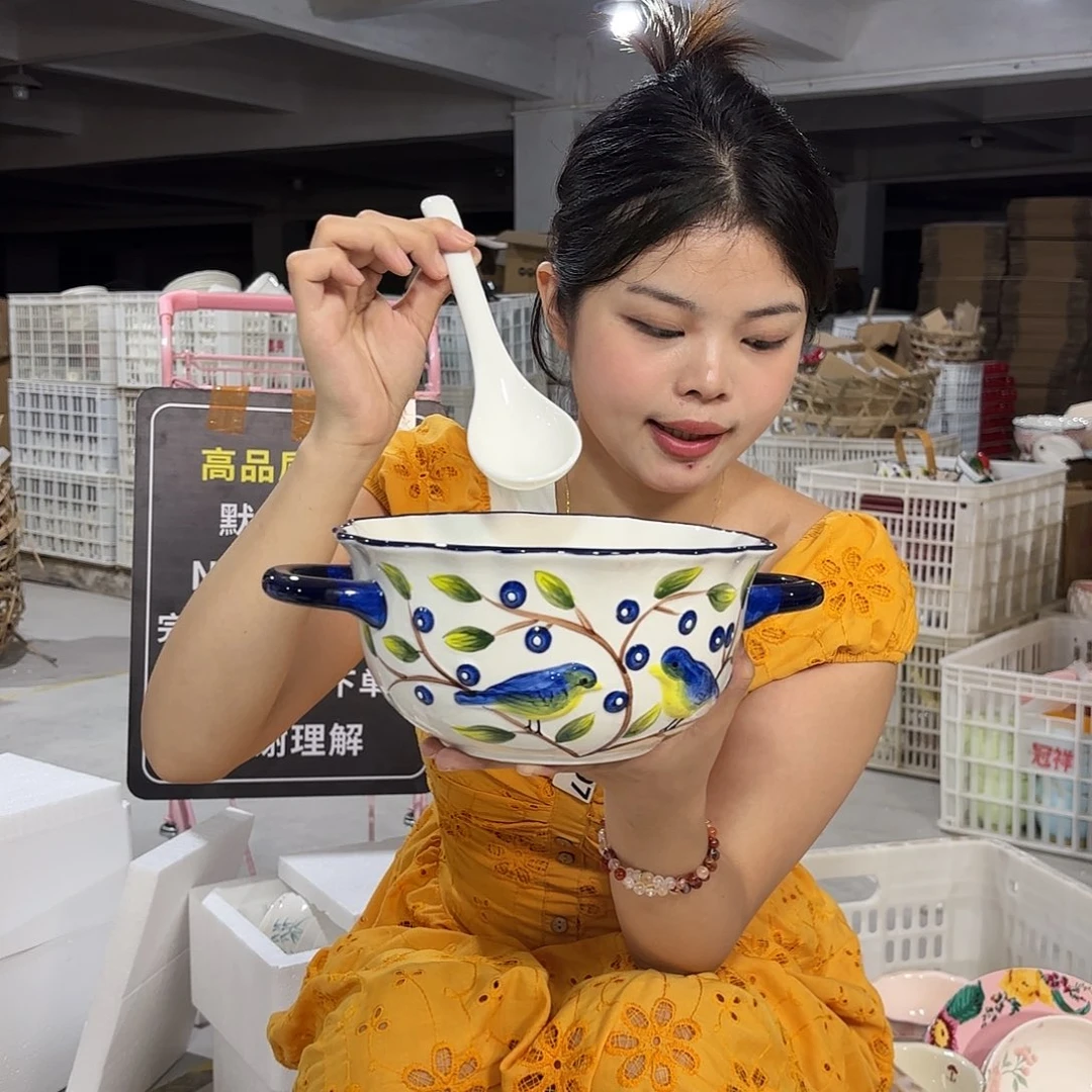 瓷微瑕陶瓷餐具釉下彩