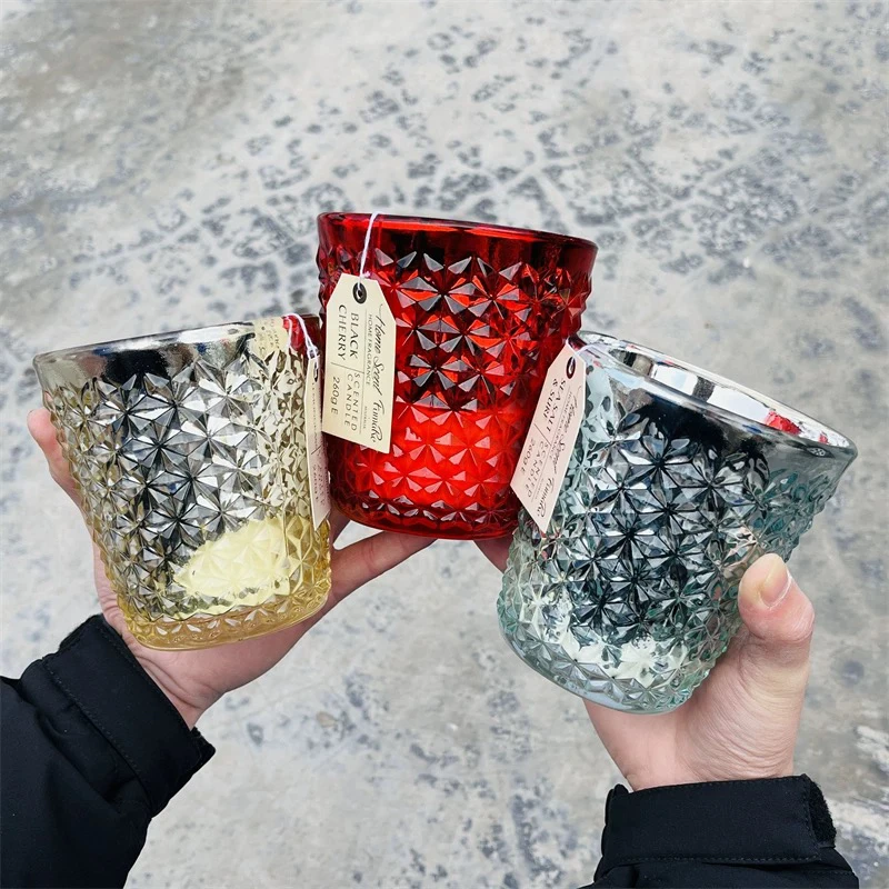 260g微瑕 果香钻石切割面香薰蜡烛