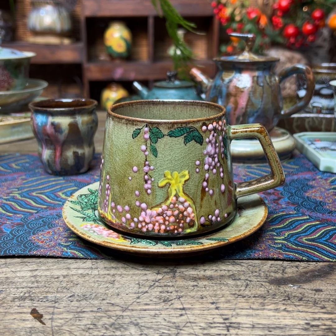 瓷片玫**熊景德镇刘道标老师