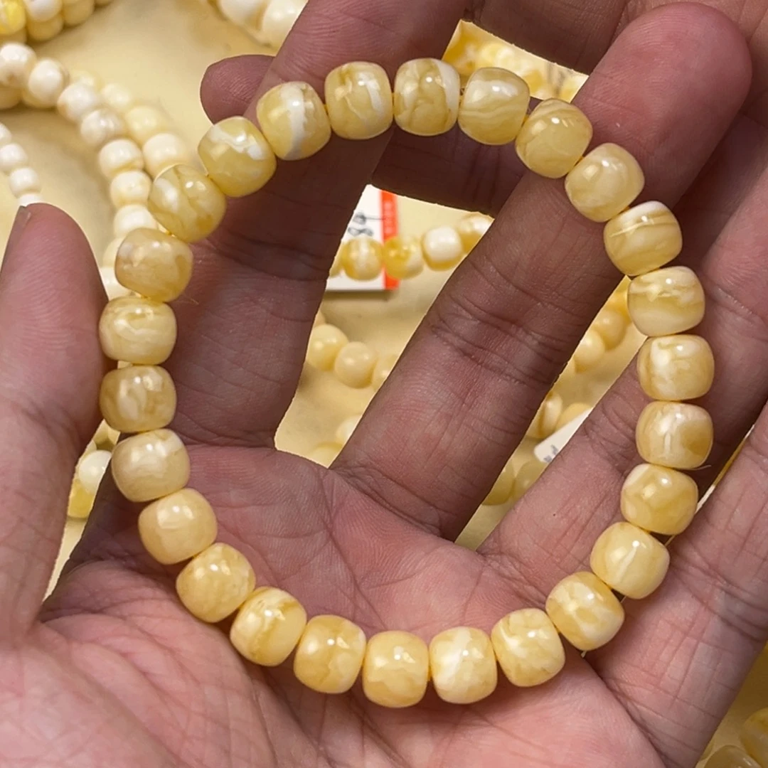 未镶嵌蜜蜡手串蜜蜡手串9mm