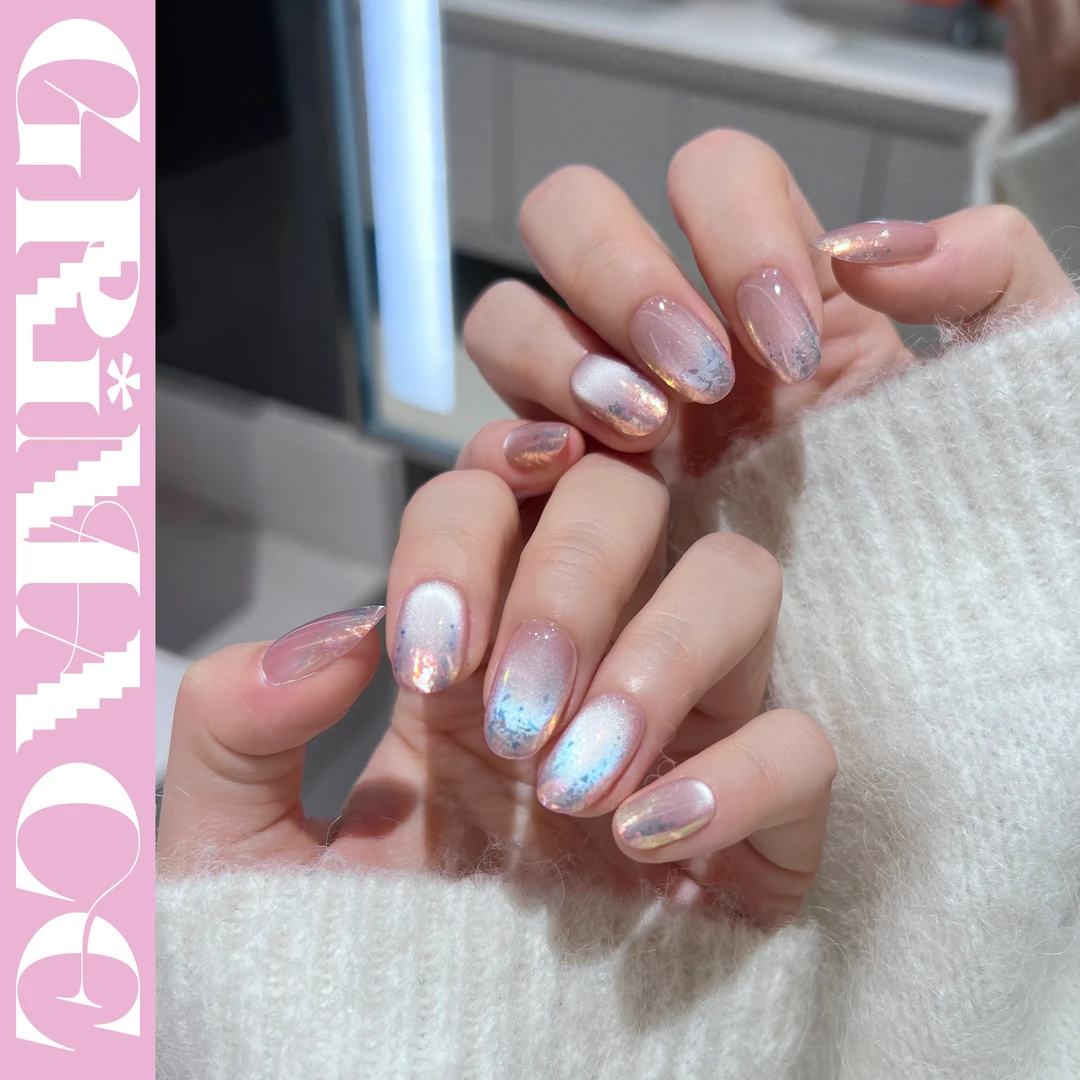 【珊瑚海】怪相录纯手工穿戴式美甲/纯欲美女甲/猫眼短甲自然服帖