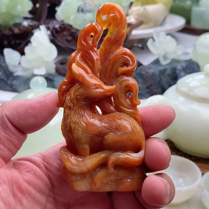 岫玉四大名玉摆件未镶嵌