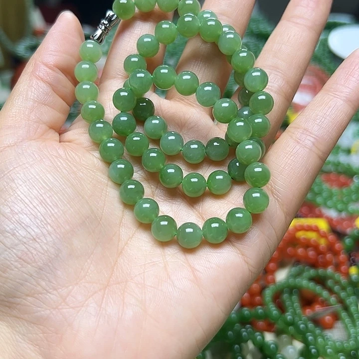 和田玉（碧玉）未镶嵌手串