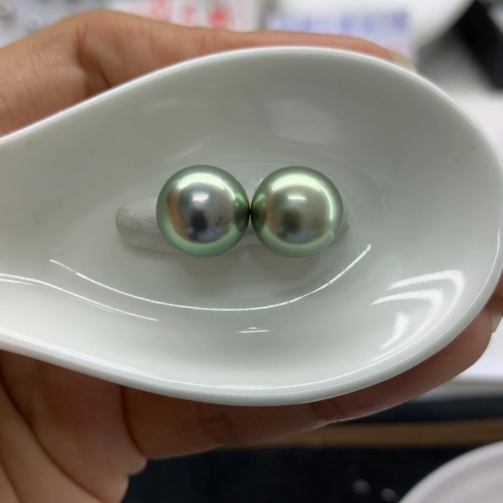 海水珍珠裸珠11+牛油果
