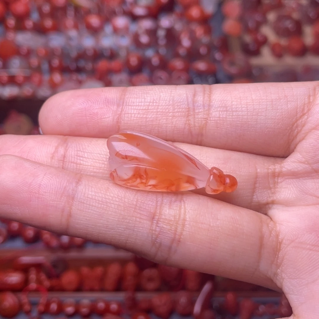 未镶嵌玉兰花南红玛瑙