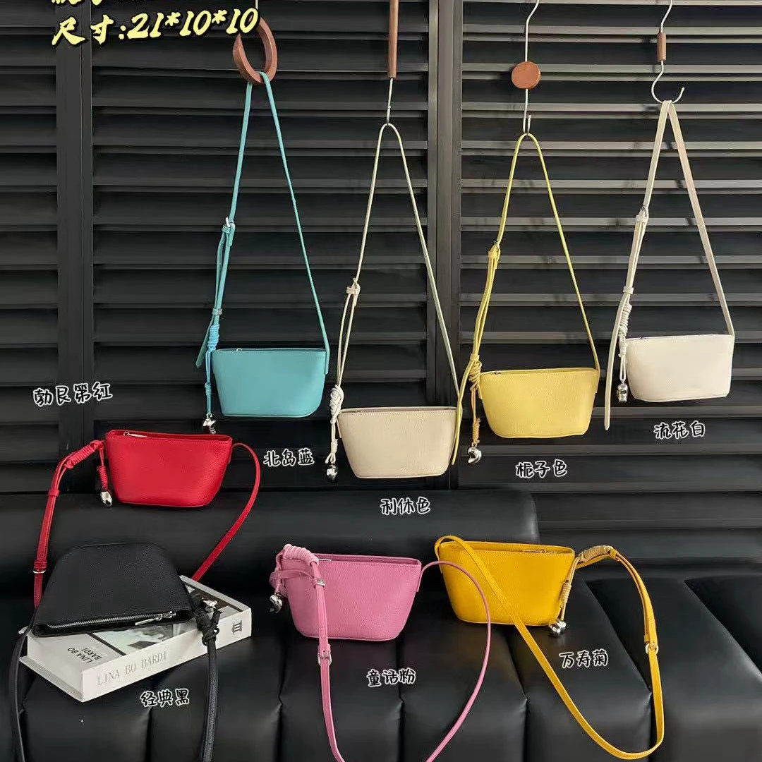 CaiCai偲偲潮包【真皮】轻奢元宝包包单肩斜挎时尚百搭51878