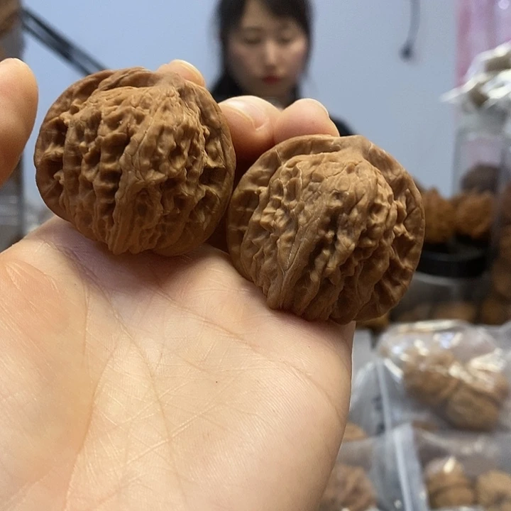 把件文玩核桃42红皮四座楼