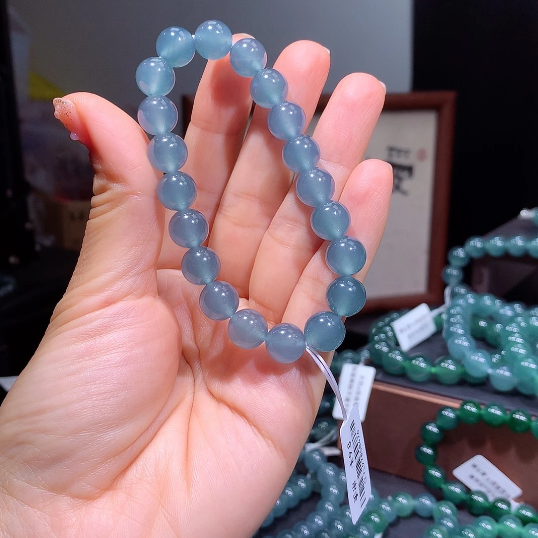 未***末翡翠未镶嵌手链天然a货翡翠手串